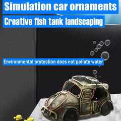 Resin Car Aquarium Decoration Hideouts Stone