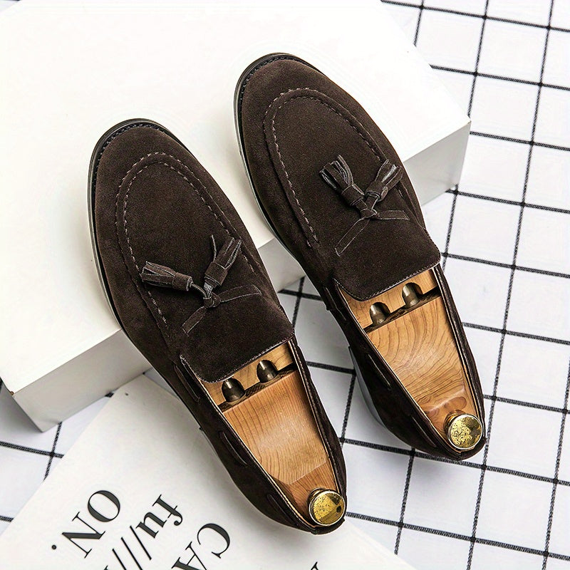 Men's Vintage Tassel Loafers Smart Casual Dress Shoes