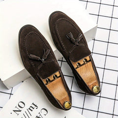 Men's Vintage Tassel Loafers Smart Casual Dress Shoes