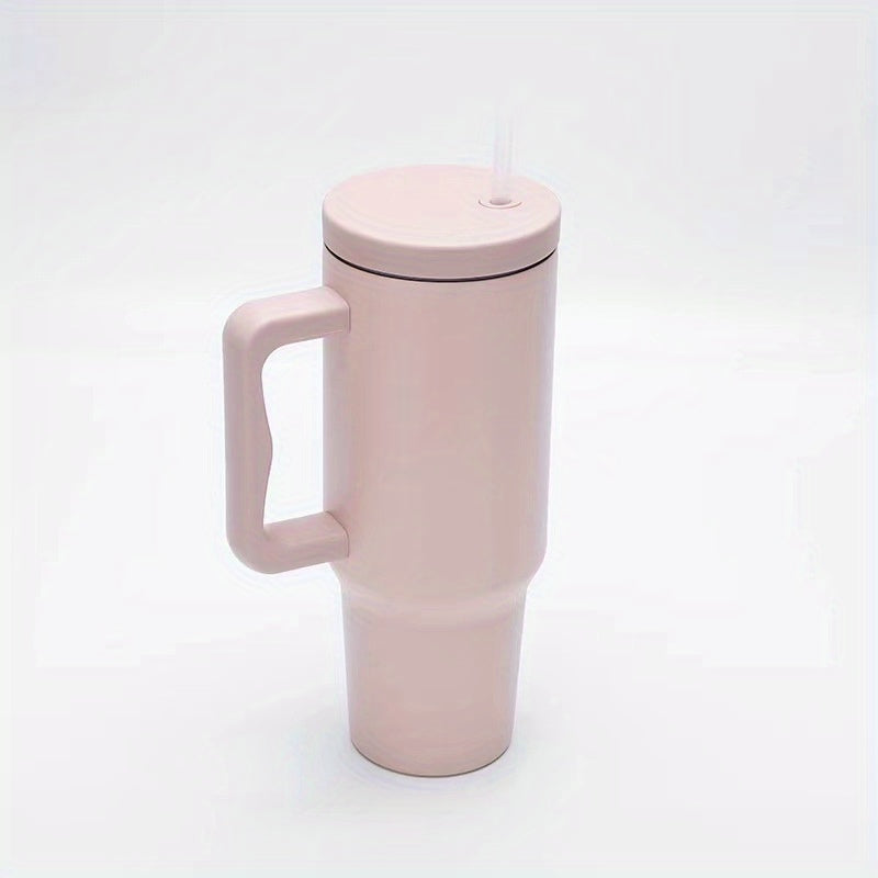 40oz Straw Tumbler Reusable Vacuum Double Wall Stainless Steel Cup