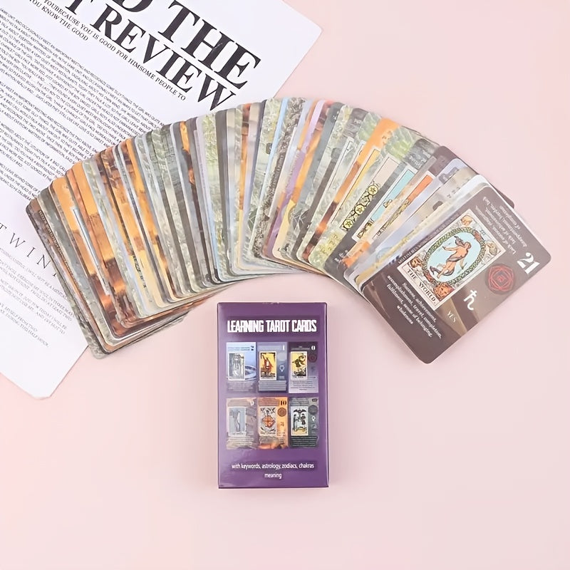 Tarot Card Game Board Game English Playing Cards QR Instructions