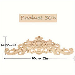 Wooden Carved Corner Decal Unpainted Set for Walls Cabinets Mirrors