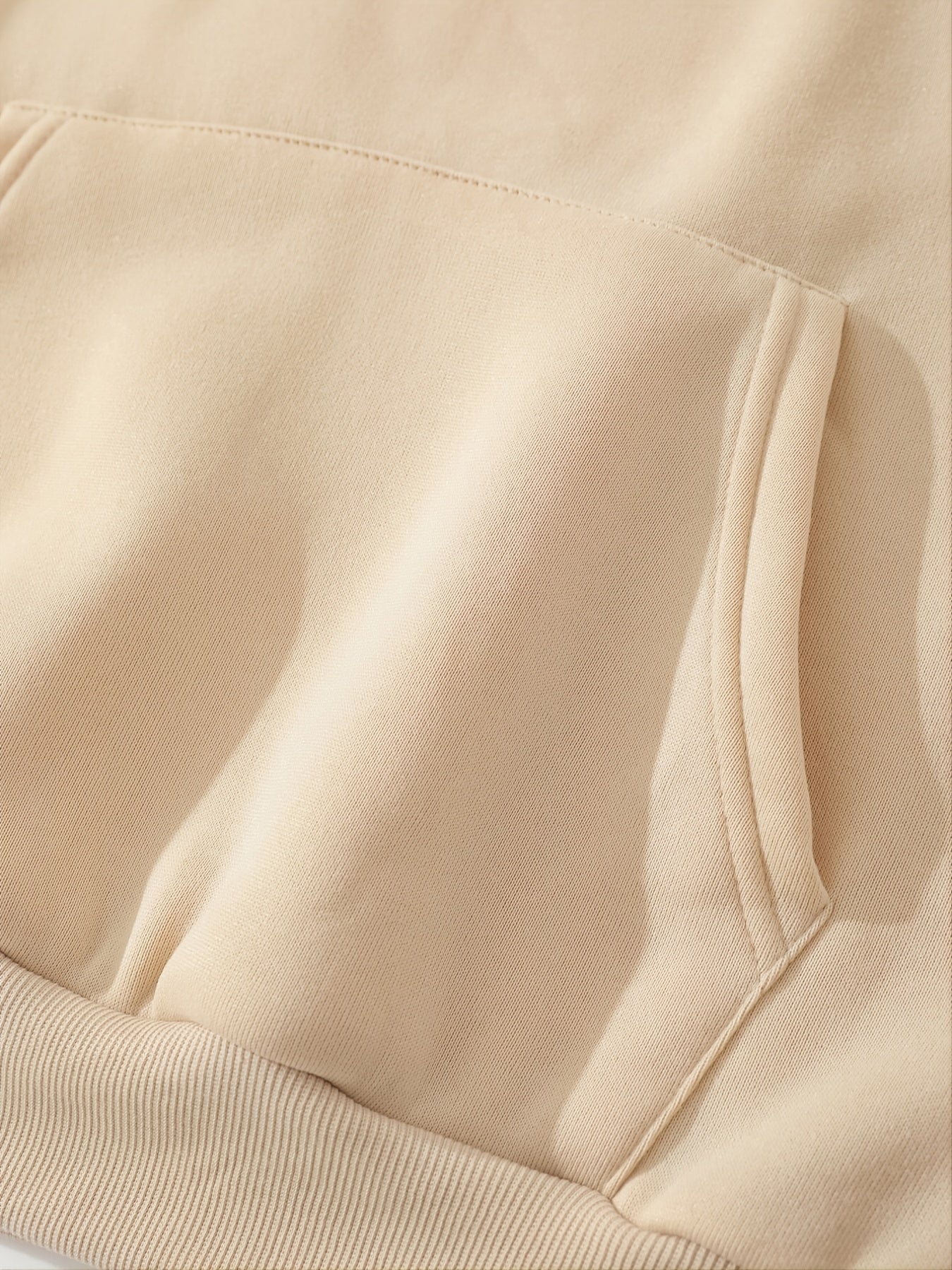 Apricot Hoodie with Kangaroo Pockets for Women