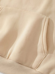 Apricot Hoodie with Kangaroo Pockets for Women