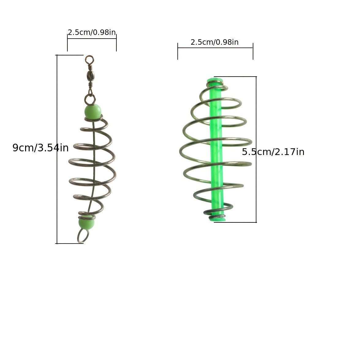 20pcs Mixed Style Bait Holder w/ Luminous Beads for Bass Fishing