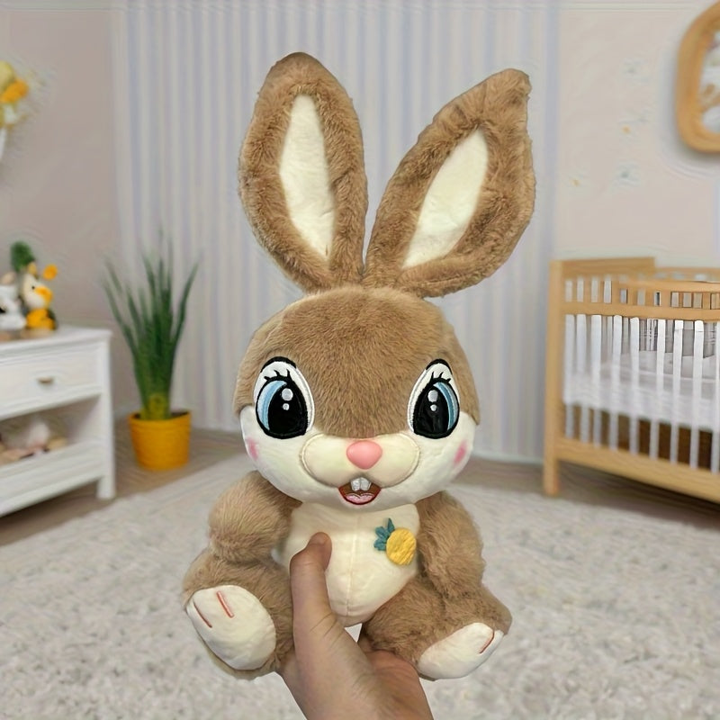 Valentine Bunny Plush Toy - Soft Stuffed Animal - Bedroom Decor Gift