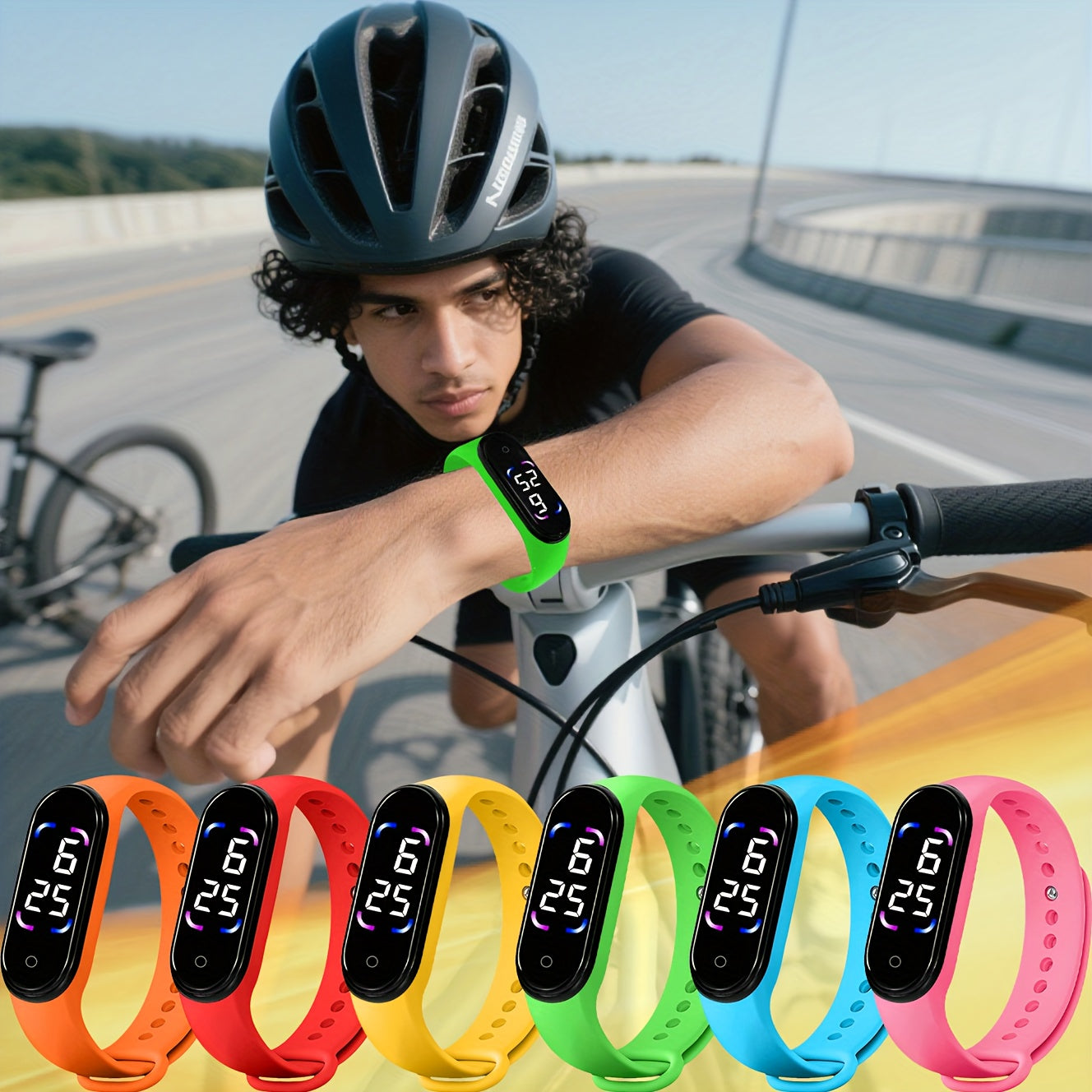 Youth Sports Electronic Watch Set - 6pcs Set for Boys and Girls