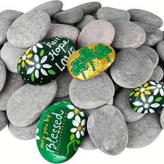 Large Smooth Drawing Stones for Arts & Crafts - 8 Stones