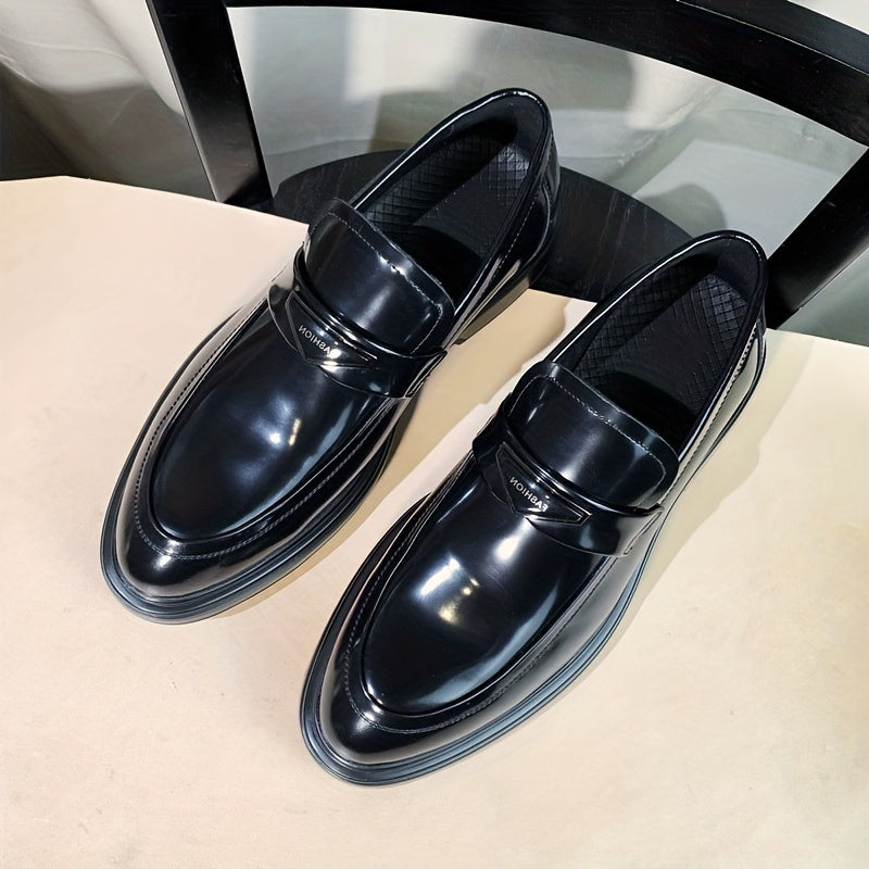 Men's Low Heel Loafer Shoes Non slip Slip On Dress Shoes