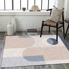 Fluffy Faux Wool Area Rug Non-slip Modern Large Carpet