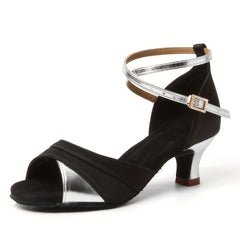 Women's Professional Latin Ballroom Dance Shoes Open Toe