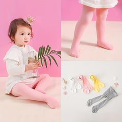 Baby Girls Footed Socks Pantyhose Striped Baby Leggings Tights
