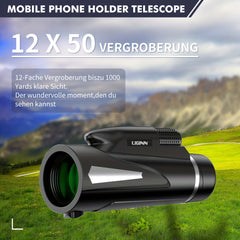 HD Waterproof Monocular BAK4 Prism Bird Watching Hiking Camping