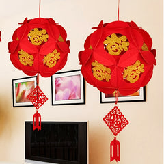 Red Lantern Decorations For Spring Wedding Celebration