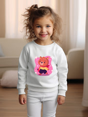 OERYUI Bear Girl Graphic Sweatshirt Kids Clothes Gift