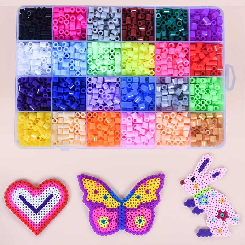 2400pcs 4800pcs 5mm Candy Colors Mixed Beads Fuse Beads Refill Box