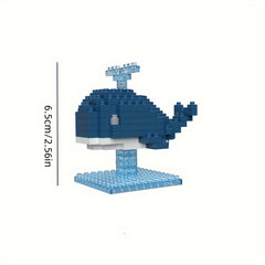 Animal Building Block Set: Whales, Dolphins, Penguins, Flamingos, Owls, Pandas