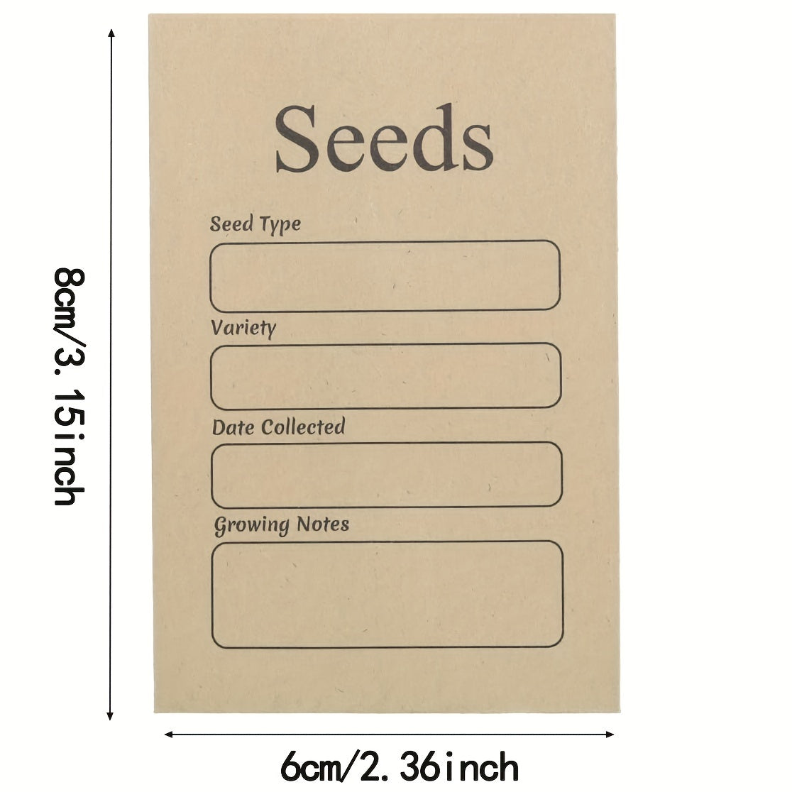 20pcs Seed Envelopes Reusable Self Sealing Seed Envelopes - Small Seed Packets