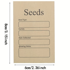 20pcs Seed Envelopes Reusable Self Sealing Seed Envelopes - Small Seed Packets
