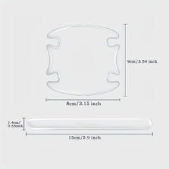 8Pcs Car Door Handle Sticker Scratch Resistant Cover Auto Protection Film