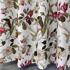 Rustic Floral Blackout Curtain for Living Room Bedroom Decor