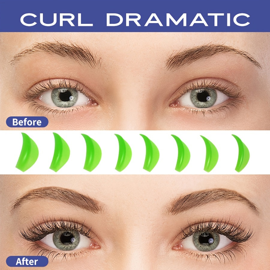 Silicone Eyelash Perming Curler Lash Lift Rods Makeup Beauty Tool Set