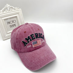 Retro Sunscreen Baseball Cap for Men Embroidery Strap