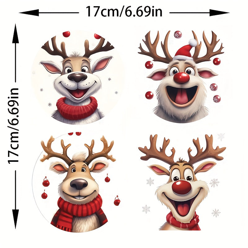 Christmas Deer Car & Windows Stickers Set