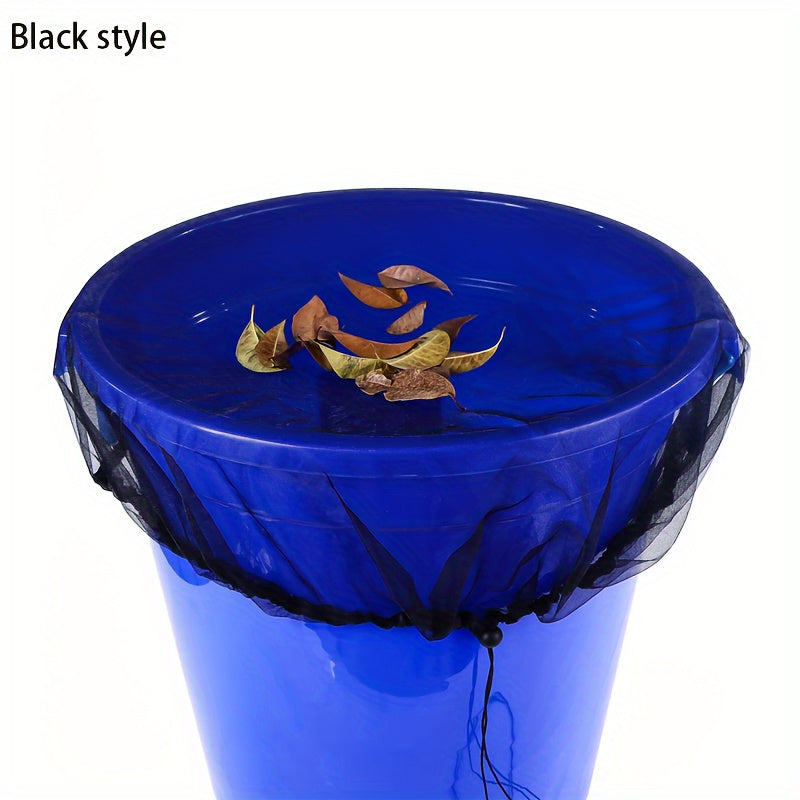 Outdoor Bucket Net Cover Water Tank Barrel Mesh Cover