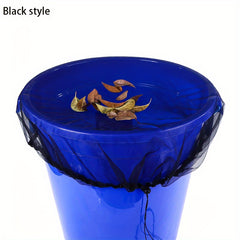 Outdoor Bucket Net Cover Water Tank Barrel Mesh Cover