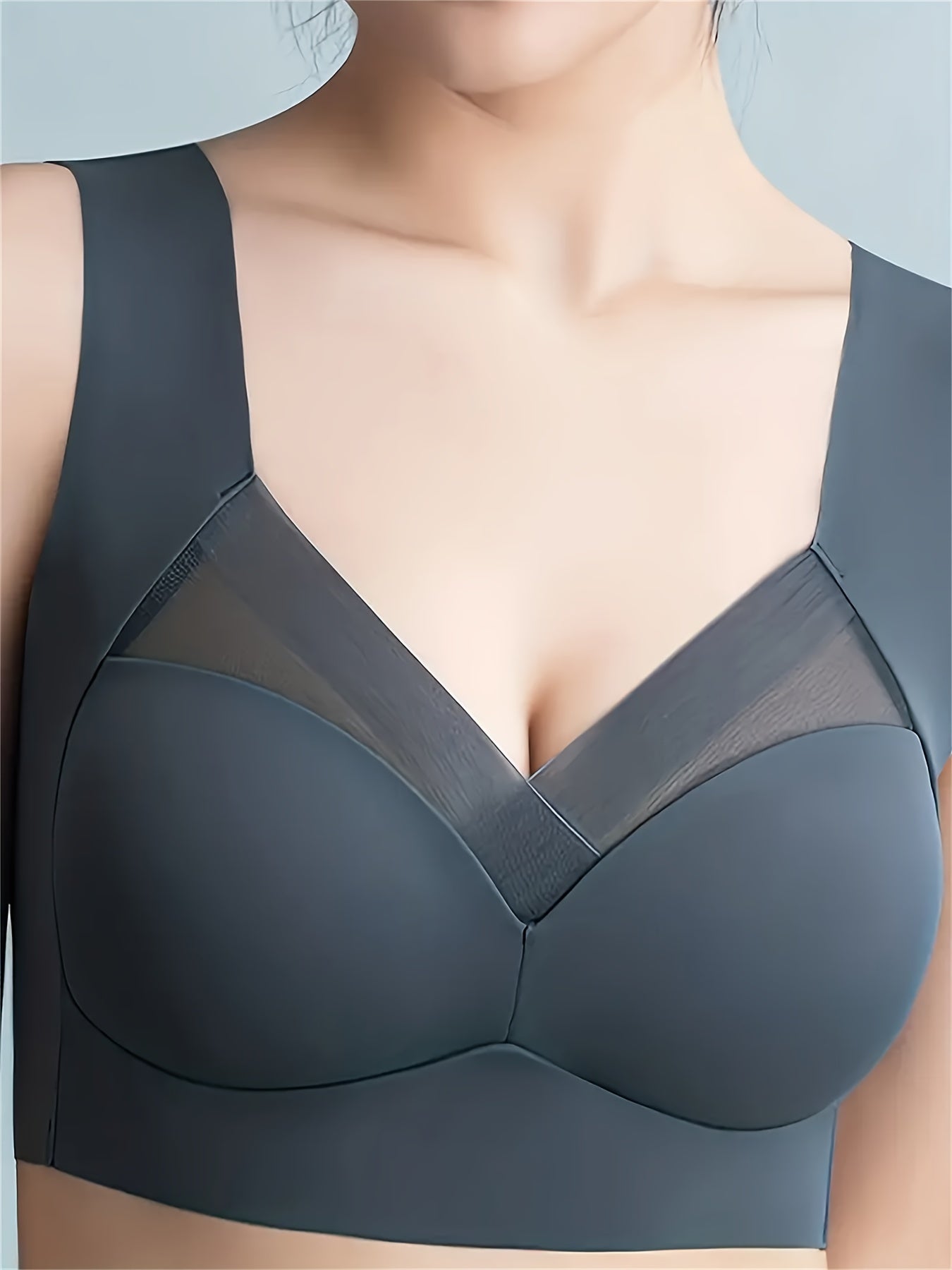 Comfy Mesh Wireless Push Up Intimates Bra