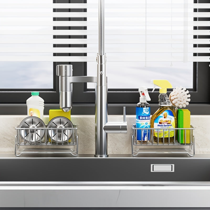 Kitchen Sink Cabinet Storage Rack for Sponge Soap Towel Hand Sanitizer