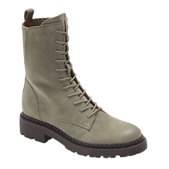 Women's Lace Up Combat Boots Round Toe Non Slip Outdoor Short Boots