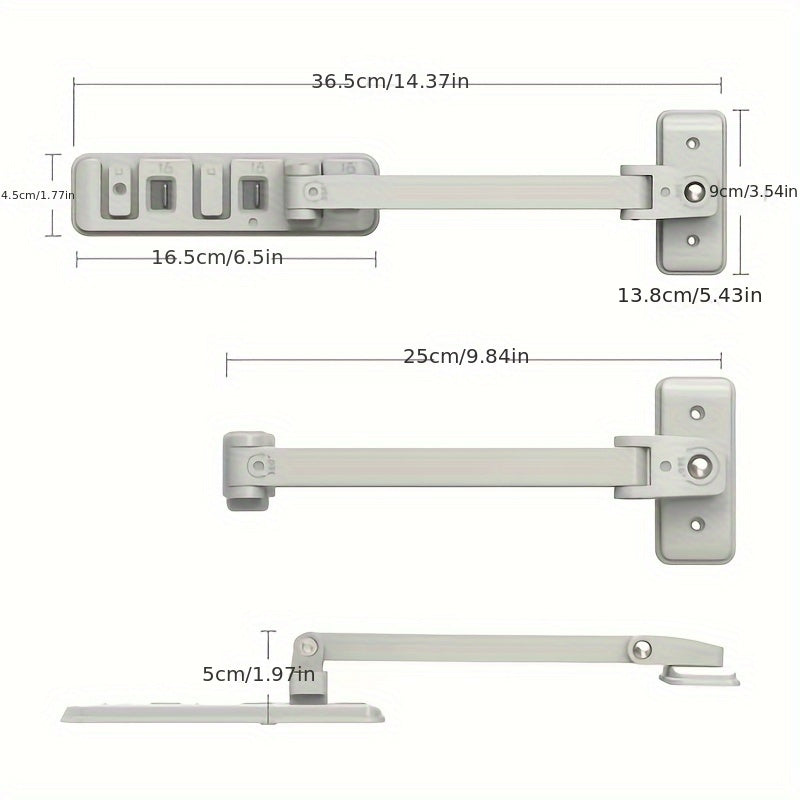 TV Bracket Anti-Dumping Device with Safety Lock Buckle