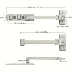 TV Bracket Anti-Dumping Device with Safety Lock Buckle