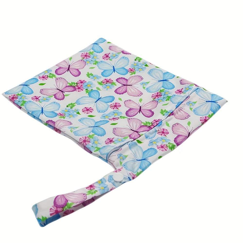 Butterfly Print 20 Small Reusable Wet Bag