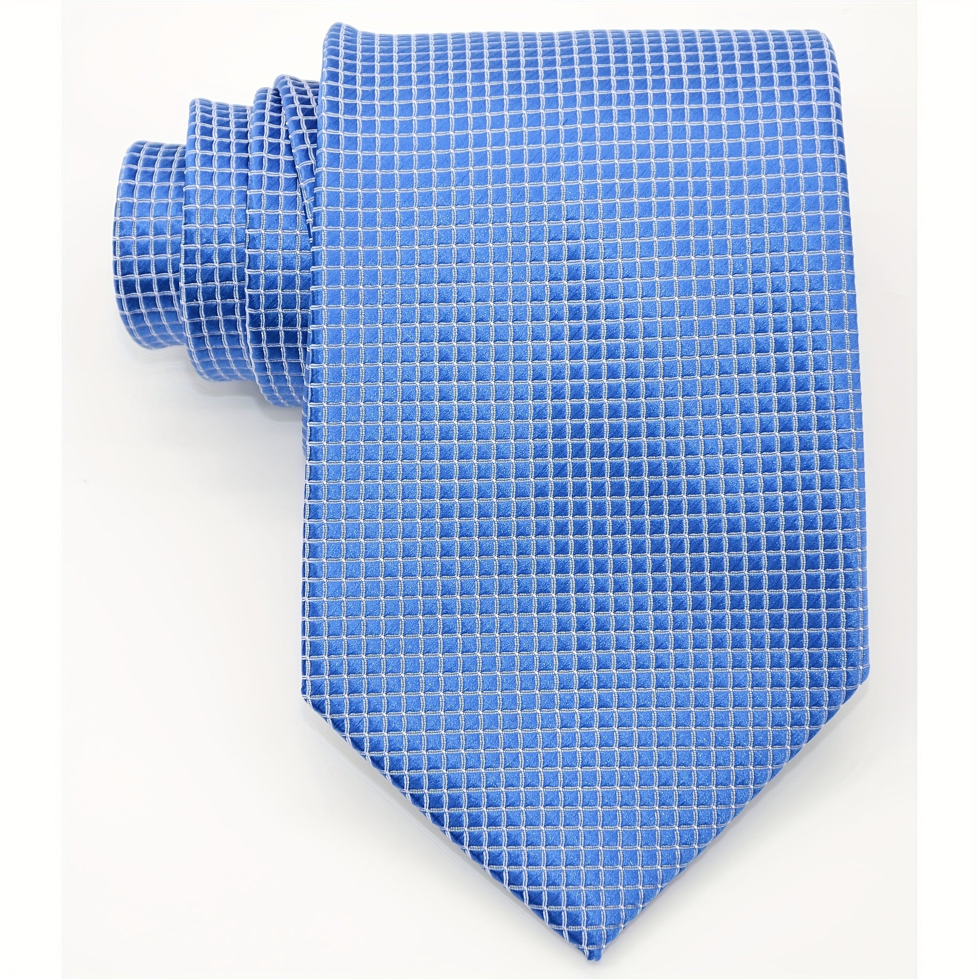 Men's Classic Plaid Style Business Tie in Box Packaging