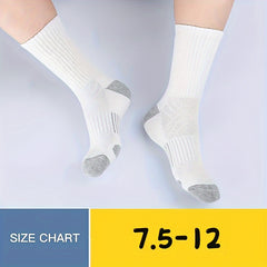 Men's Sports Crew Socks Cotton Cushioning Socks