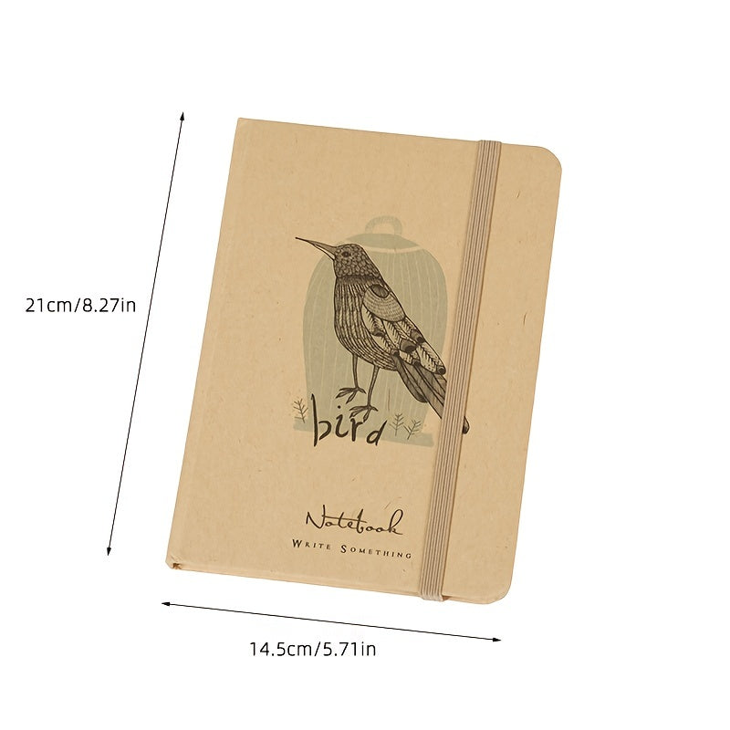 A5 Brown Paper Hardcover Journal with Lined Pages