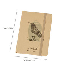 A5 Brown Paper Hardcover Journal with Lined Pages