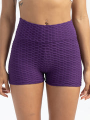 Honeycomb High Waist Sports Shorts Hip Lifting Yoga Leggings