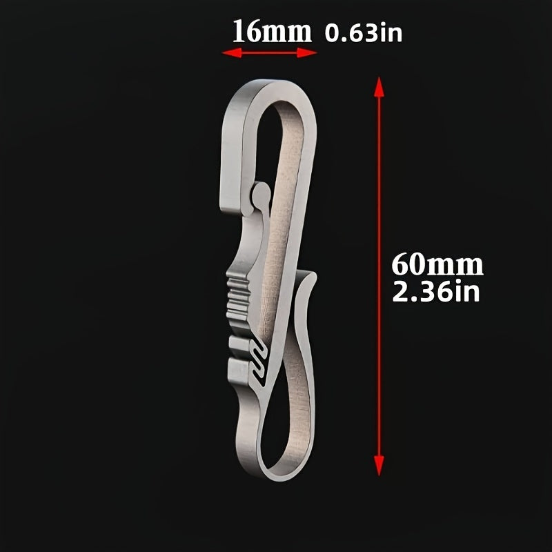 Titanium Alloy Keychain Buckle Pendant Waist Hanging Key Ring Keychain