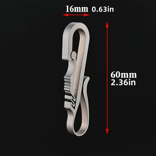 Titanium Alloy Keychain Buckle Pendant Waist Hanging Key Ring Keychain