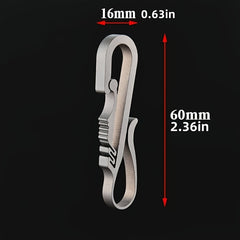 Titanium Alloy Keychain Buckle Pendant Waist Hanging Key Ring Keychain