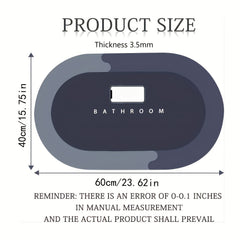 Absorbent Non Slip Bathroom Mat for Shower and Indoor Floor