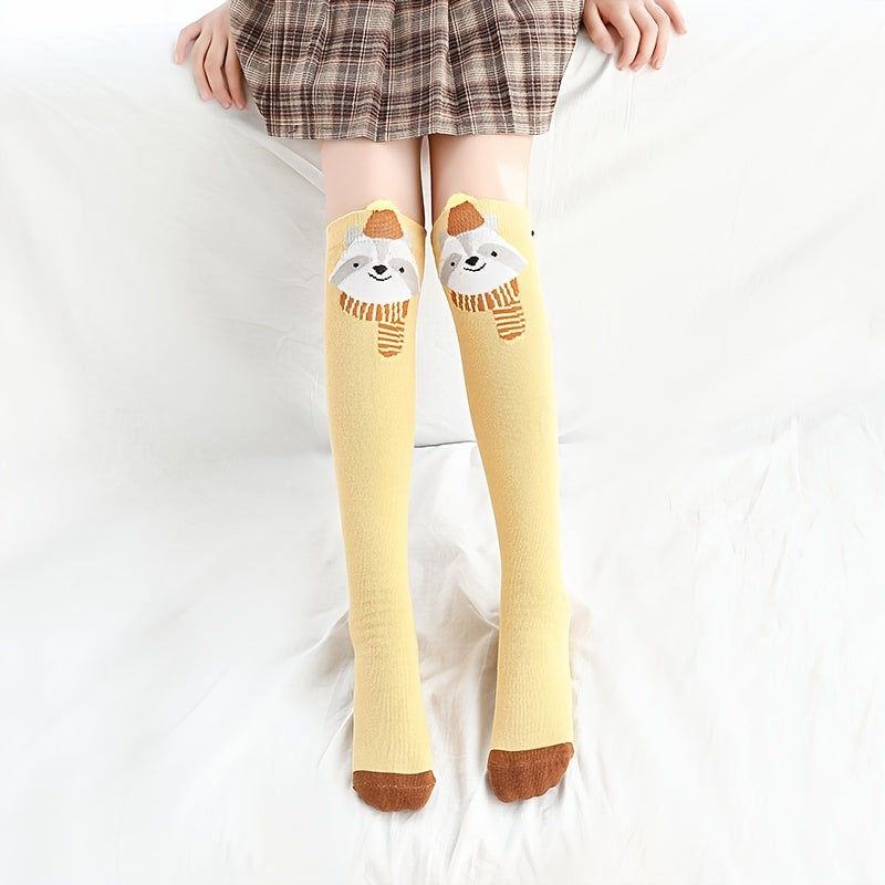 Kids Over the Knee High Socks - Animal Print