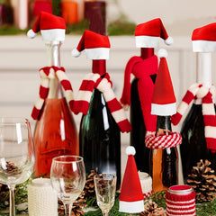 5pcs Christmas Tableware Holder Bag Xmas Decor