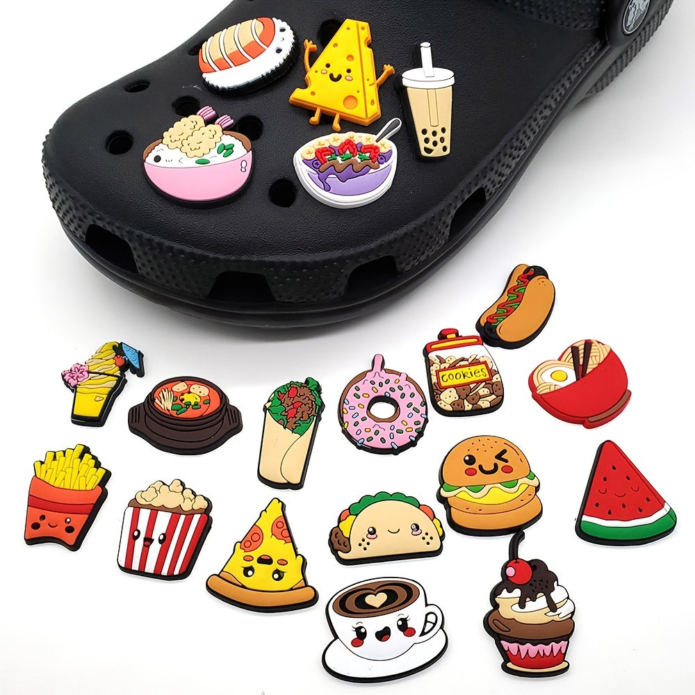 20pcs Cartoon Flower Shoe Buckle DIY Decoration For Clogs
