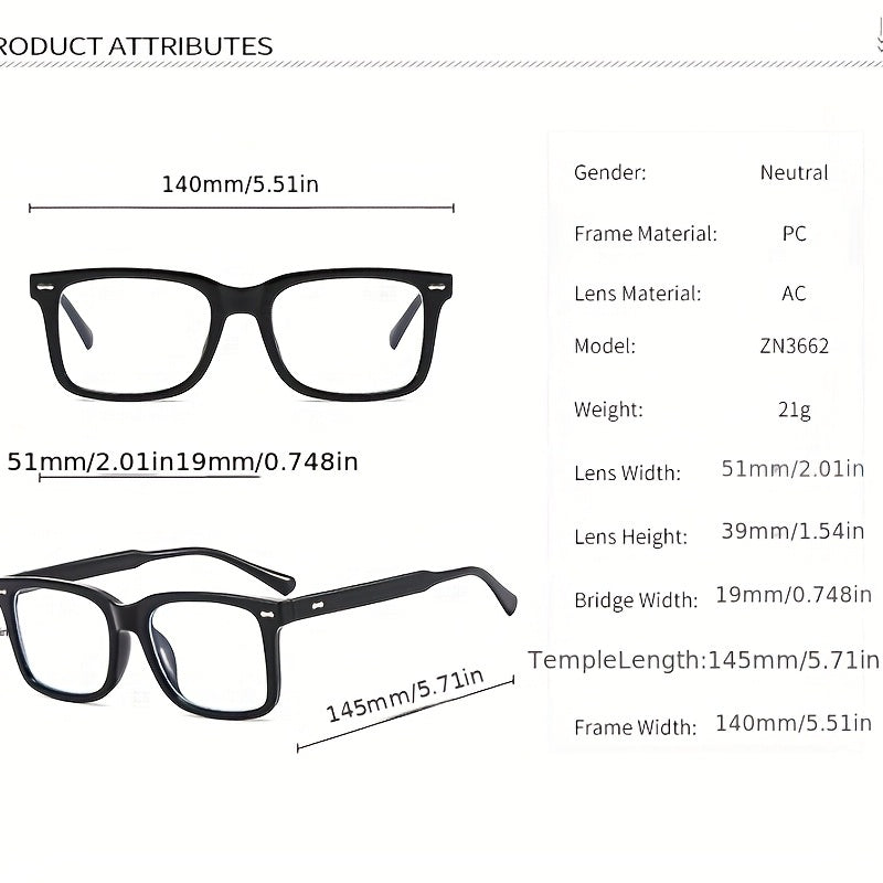 Anti Light Glasses with Case - Daily Outing