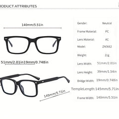 Anti Light Glasses with Case - Daily Outing